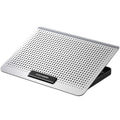 ICE COOREL Laptop Aluminum Alloy Radiator Fan Silent Notebook Cooling Bracket, Space Silver, Six-Fan Space Silver, Six-Fan Tungsten Gold Black – Wear-resistant, Aluminum Alloy Space Silver