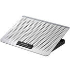 ICE COOREL Laptop Aluminum Alloy Radiator Fan Silent Notebook Cooling Bracket, Space Silver, Six-Fan Space Silver, Six-Fan Tungsten Gold Black – Wear-resistant, Aluminum Alloy Space Silver
