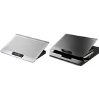 ICE COOREL Laptop Aluminum Alloy Radiator Fan Silent Notebook Cooling Bracket, Space Silver, Six-Fan Space Silver, Six-Fan Tungsten Gold Black – Wear-resistant, Aluminum Alloy