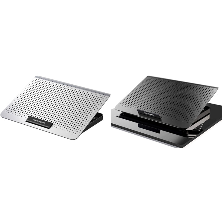 ICE COOREL Laptop Aluminum Alloy Radiator Fan Silent Notebook Cooling Bracket, Space Silver, Six-Fan Space Silver, Six-Fan Tungsten Gold Black – Wear-resistant, Aluminum Alloy