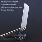 ICE COOREL Laptop Aluminum Alloy Radiator Fan Silent Notebook Cooling Bracket, Space Silver, Six-Fan Space Silver, Six-Fan Tungsten Gold Black – Wear-resistant, Aluminum Alloy