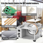 150W Miniature Precision Table Saw Mini Chainsaw Portable Woodworking Sliding Table Saw Multifunctional Cutting Machine,, US Plug, EU Plug, UK Plug, AU Plug