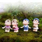 4 PCS Boys and Girls Micro Landscape Ornaments Toy House Decorations, Random Style Delivery, 4 PCS Boys and Girls House Decorations 4 PCS Boys and Girls House Decorations