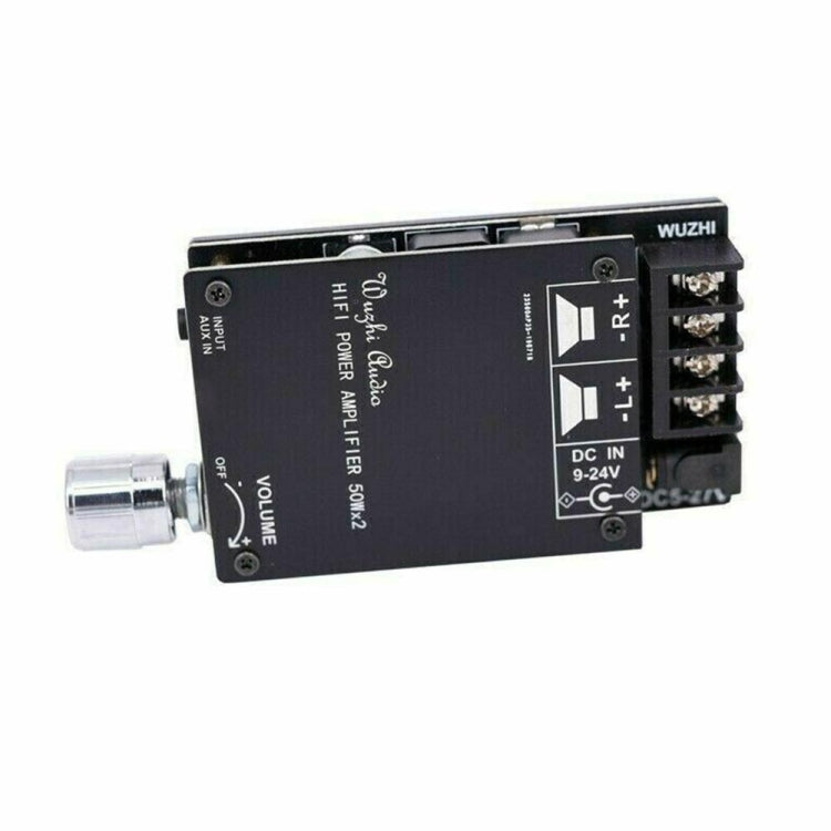 ZK-502C HIFI Wireless Bluetooth 5.0 TPA3116 Digital Power Audio Amplifier Board 50W X 2 Stereo AMP Amplificador, ZK-502C With Shell, ZK-502C Without Shell