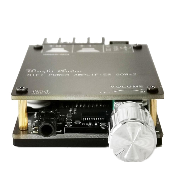 ZK-502C HIFI Wireless Bluetooth 5.0 TPA3116 Digital Power Audio Amplifier Board 50W X 2 Stereo AMP Amplificador, ZK-502C With Shell, ZK-502C Without Shell