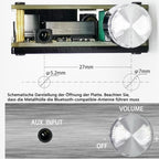 ZK-502C HIFI Wireless Bluetooth 5.0 TPA3116 Digital Power Audio Amplifier Board 50W X 2 Stereo AMP Amplificador, ZK-502C With Shell, ZK-502C Without Shell