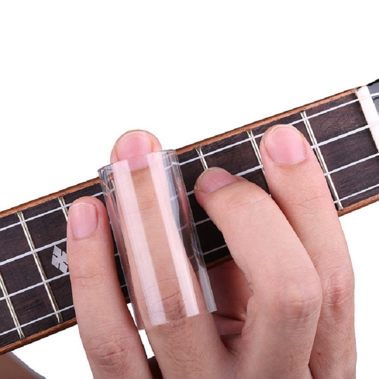 M02219 4 in 1 Plexiglass Slid Bar + Stainless Steel Slid Bar + Celluloid Guitar Finger Pick + Plastic Box Set, Plexiglass Slid Bar – Durable Build, Easy to Use