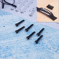 100 PCS Plastic Conical Cone String Nail for Guitar Black