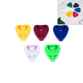 100 PCS ABS Storage Box for Guitar Pick, Random Color Delivery, Heart-shaped Pick Box, Large Triangular Pick Box – Durable Build, Easy to Use Heart-shaped Pick Box