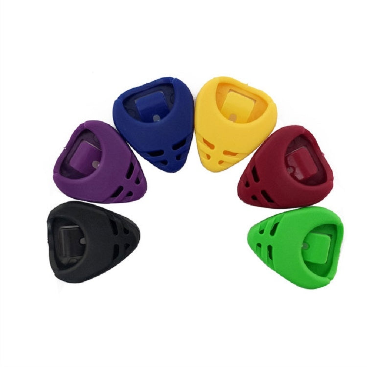 100 PCS ABS Storage Box for Guitar Pick, Random Color Delivery, Heart-shaped Pick Box, Large Triangular Pick Box – Durable Build, Easy to Use