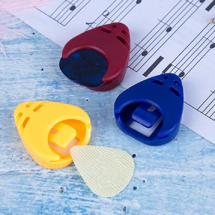 100 PCS ABS Storage Box for Guitar Pick, Random Color Delivery, Heart-shaped Pick Box, Large Triangular Pick Box – Durable Build, Easy to Use