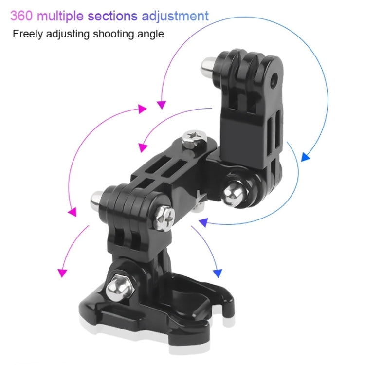 2 Set Cycling Helmet Adhesive Multi-Joint Arm Fixed Mount Set for DJI Osmo Action, GoPro HERO9 Black / HERO8 Black /7 /6 /5 /5 Session /4 Session /4 /3+ /3 /2 /1, Xiaoyi and Other Action Cameras, Style 3 Cycling Helmet Kit, Style 4 Cycling Helmet...