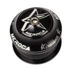 MEROCA Bearing Bowl Mountain Tower 44mm Built-In Straight Tube Bowl, Black, Red, Blue, Green, Purple, Gold Black