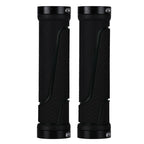 1pair BG-0404 Bicycle Rubber Handle Cover The Mountain Bike Bilateral Lock Dead Anti-Slip Handle Cover Black