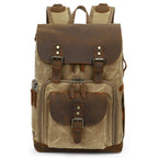 K-86 Casual Shoulder Camera Bag Contrast Waterproof Batik Canvas Single Digital Camera Photo Backpack, Yellow, Khaki, Gray, Green Khaki