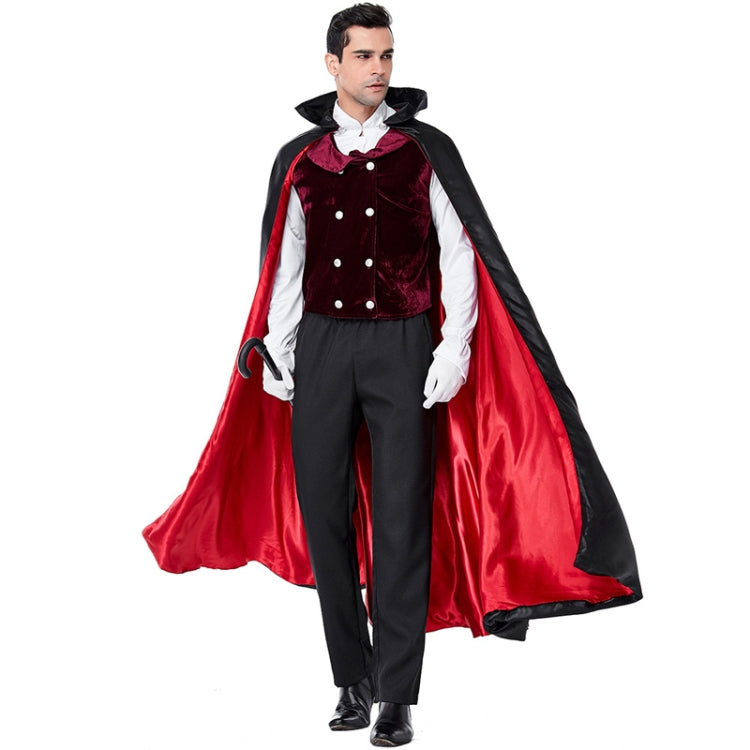 PS6831 Halloween Vampire Costume Castle Men Drag Costume, M, XL M