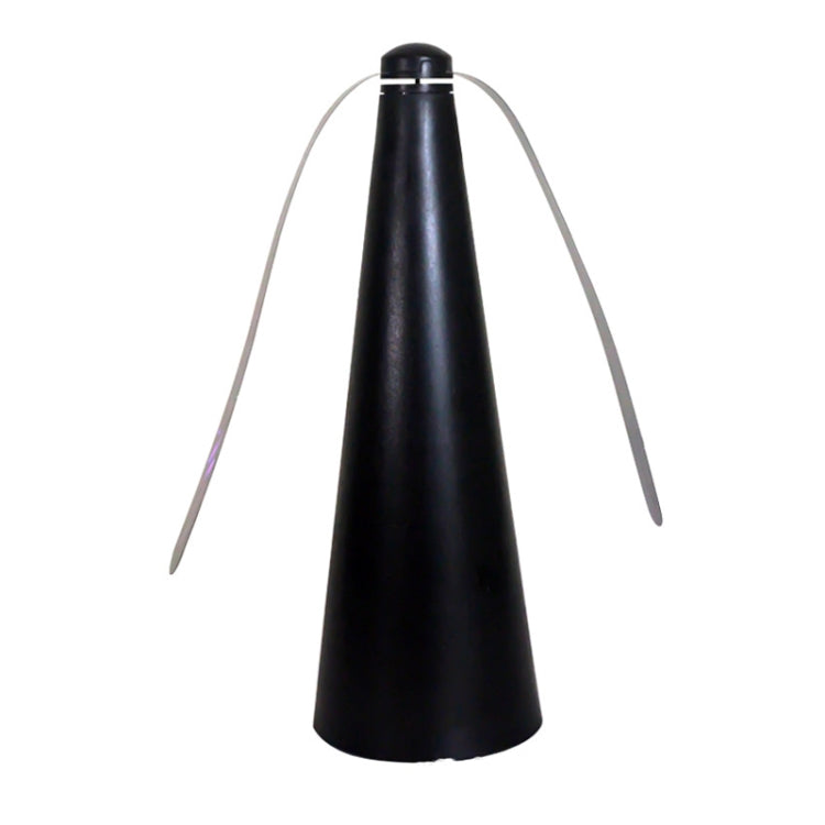 Outdoor Multi-Function Fan Leaf Fly Repeller Automatic Fly Trap Mosquito Repellent Fan Black