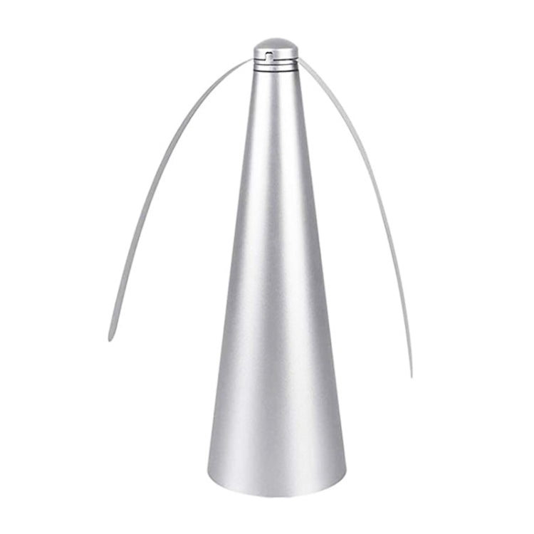 Outdoor Multi-Function Fan Leaf Fly Repeller Automatic Fly Trap Mosquito Repellent Fan – Durable Build, Easy to Use Silver