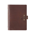 A5 Cowhide Retro Loose-Leaf Notebook Diary Office Business Simple Notepad Crazy Horse Leather Handbook, Brown, Ink Green, Blue, Black, Coffee, Wine Red, Purple Brown