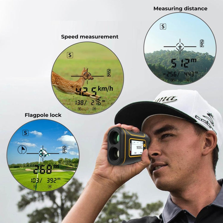 SNDWAY Rangefinder Instrument Outdoor Telescope Golf Measuring Instrument, SW800B 800m, SW1000B 1000m, SW1500B 1500m