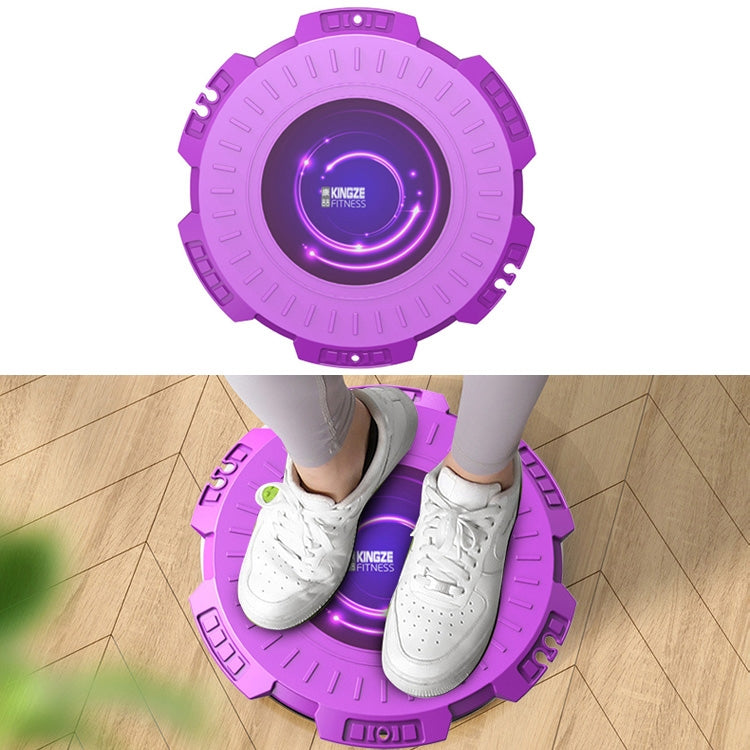 KINGZE Home Waist Twist Board Fitness Equipment Sports Abdomen Revolving Twisting Machine, Purple, Fresh Green, Purple + Pull Rope, Fresh Green + Pull Rope Purple
