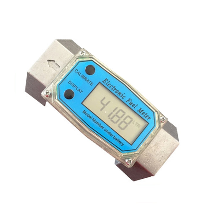 BD-H01 Electronic Display Turbine Flow Meter Metering Diesel Kerosene Methanol Urea Flow Meter Count Flow Meter, 1 Inch, 1.5 Inch 1 Inch