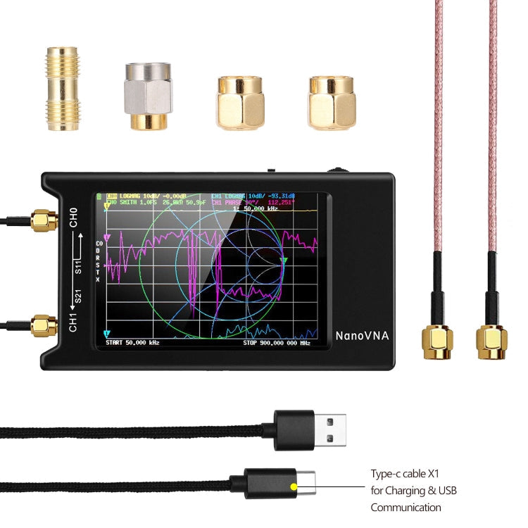 NANOVNA-H Upgraded Version 2.8 Inch TFT 50Khz-1.5Ghz Vector Network Antenna Analyzer MF HF VHF UHF With SD Card Slot Without Card, 4 Inch – Card Slot, TPU 4 Inch