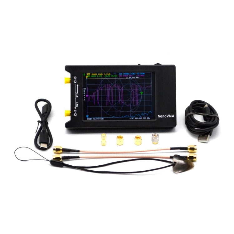 NANOVNA-H Upgraded Version 2.8 Inch TFT 50Khz-1.5Ghz Vector Network Antenna Analyzer MF HF VHF UHF With SD Card Slot Without Card, 4 Inch – Card Slot, TPU