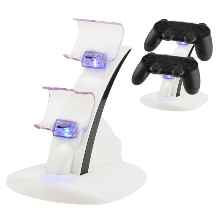 IPLAY LED Micro Dual Controller Holder Charger 2 LED Micro USB Handle Fast Charging Dock Station Stand Charger for PS4 Controller, For Xbox One Controller For Xbox One Controller