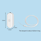 EP206 Hanging Neck Negative Ion Necklace Air Purifier, Black, White – Wear-resistant, Lanyard