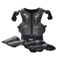 GHOST RACING Motorcycle Protective Gear Children Safety Riding Sport Vest + Knee Pads + Elbow Pads Protective Suit Black