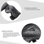 GHOST RACING Motorcycle Protective Gear Children Safety Riding Sport Vest + Knee Pads + Elbow Pads Protective Suit