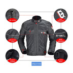 GHOST RACING GR-Y05 Motorcycle Cycling Cloth Men Knight Racing Jacket Keep Warm Anti-Fall Locomotive Off-Road Suit, L, XL, XXL, XXXL