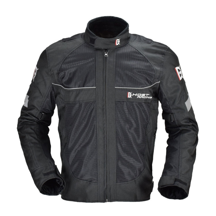 GHOST RACING GR-Y05 Motorcycle Cycling Cloth Men Knight Racing Jacket Keep Warm Anti-Fall Locomotive Off-Road Suit, L, XL, XXL, XXXL L Black