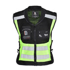 GHOST RACING GR-Y06 Motorcycle Riding Vest Safety Reflective Vest, M, L, XL, XXXL, XXL M Fluorescent Green