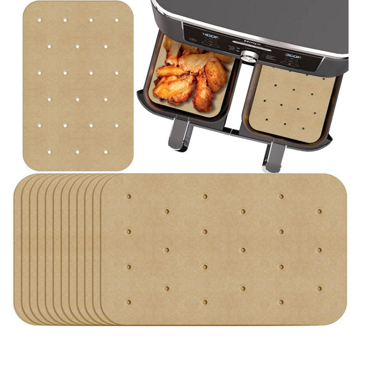 0303-1 Household Multifunctional Air Fryer Oil Absorbing Paper, 200 PCS 200 PCS Natural Color with Holes
