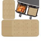 0303-1 Household Multifunctional Air Fryer Oil Absorbing Paper, 200 PCS 200 PCS Natural Color with Holes
