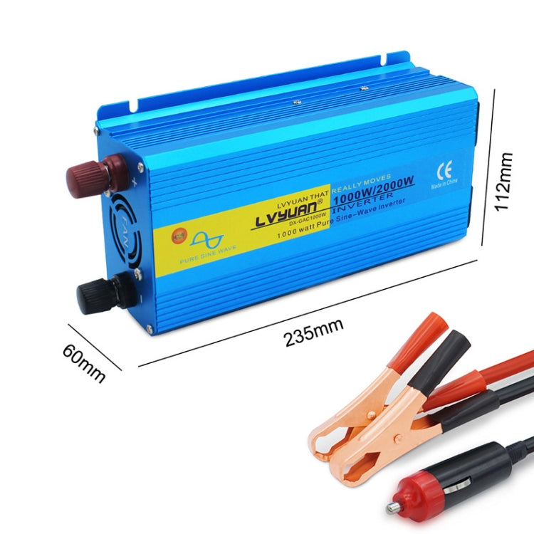 LVYUAN 2000W Car Home Pure Sine Wave Solar Inverter, 12V To 220V, 24V To 220V, 48V To 220V, 60V To 220V, 72V To 220V, 12V To 220V EU Plug, 12V To 220V UK Plug, 12V To 220V AU Plug, 12V To 110V US Plug