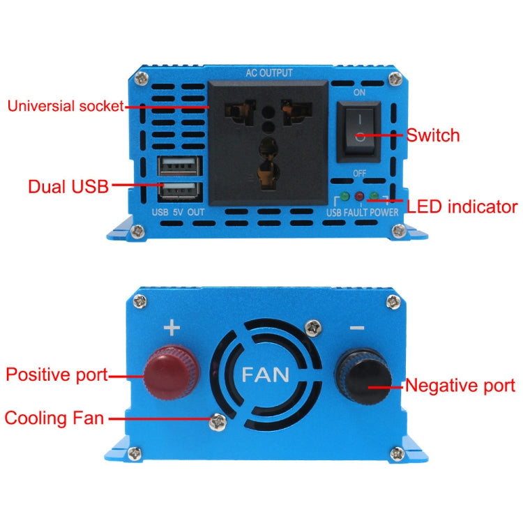 LVYUAN 2000W Car Home Pure Sine Wave Solar Inverter, 12V To 220V, 24V To 220V, 48V To 220V, 60V To 220V, 72V To 220V, 12V To 220V EU Plug, 12V To 220V UK Plug, 12V To 220V AU Plug, 12V To 110V US Plug