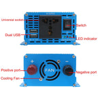 LVYUAN 2000W Car Home Pure Sine Wave Solar Inverter, 12V To 220V, 24V To 220V, 48V To 220V, 60V To 220V, 72V To 220V, 12V To 220V EU Plug, 12V To 220V UK Plug, 12V To 220V AU Plug, 12V To 110V US Plug