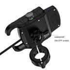 M9 Motorcycle Wireless Charging Mobile Phone Bracket 15W Fast Charging Mobile Phone Navigation Bracket, M9 (Black), M9 (Blue), M9 (Red), M9 (Gray) – Waterproof, Fast Charging, Wireless Charging