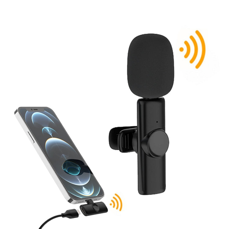 Lavalier Wireless Microphone Mobile Phone Live Video Shooting Small Microphone, Type C 1 To 1, Type-C 1 To 2