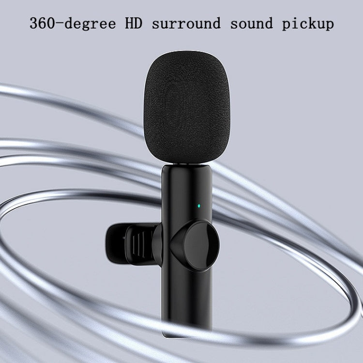 Lavalier Wireless Microphone Mobile Phone Live Video Shooting Small Microphone, Type C 1 To 1, Type-C 1 To 2
