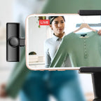 Lavalier Wireless Microphone Mobile Phone Live Video Shooting Small Microphone, Type C 1 To 1, Type-C 1 To 2