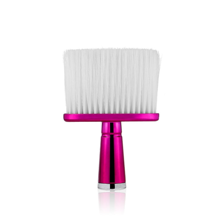 P6424 Hairdresser Sweeping Hair Brushes Hairdressing Nylon Soft Cleaning Brushes Home Hair Salons Shaving Broken Hair Brushes, Gold, Red, Blue, Silver – Electroplating Red