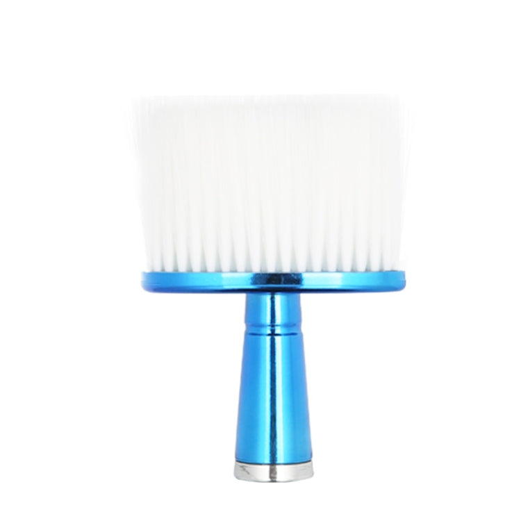 P6424 Hairdresser Sweeping Hair Brushes Hairdressing Nylon Soft Cleaning Brushes Home Hair Salons Shaving Broken Hair Brushes, Gold, Red, Blue, Silver – Electroplating Blue
