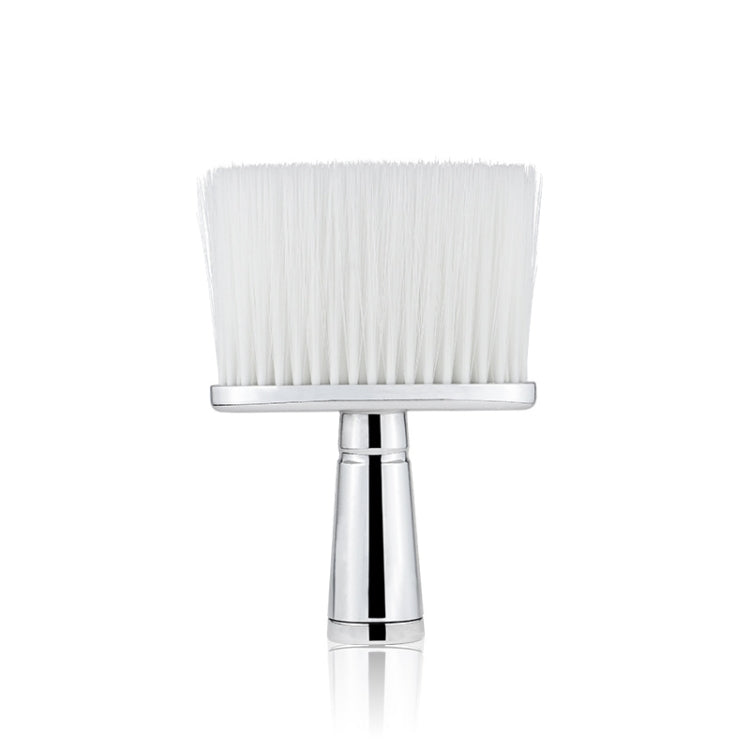 P6424 Hairdresser Sweeping Hair Brushes Hairdressing Nylon Soft Cleaning Brushes Home Hair Salons Shaving Broken Hair Brushes, Gold, Red, Blue, Silver – Electroplating Silver