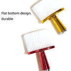 P6424 Hairdresser Sweeping Hair Brushes Hairdressing Nylon Soft Cleaning Brushes Home Hair Salons Shaving Broken Hair Brushes, Gold, Red, Blue, Silver
