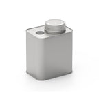 Square Tinplate Metal Sealed Cans Coffee Bean Powder Tin Cans, Specification: With Air Valve, With Air Valve With Air Valve