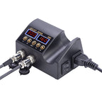 Hot Air Desoldering Station Dual Digital Display Two In One Temperature Control Electric Soldering Iron Soldering Station,, EU Plug